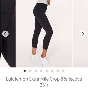 Lululemon leggings crop navy blue